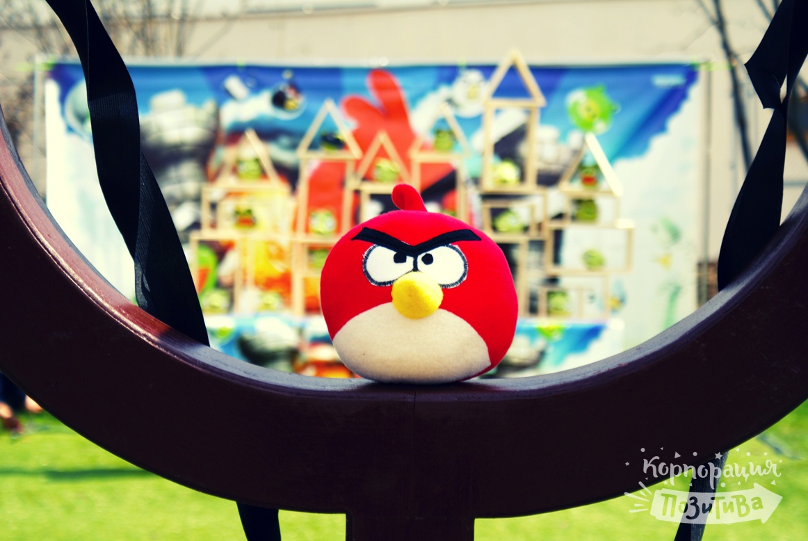 Аттракцион angry bird на детский праздник в Уфе